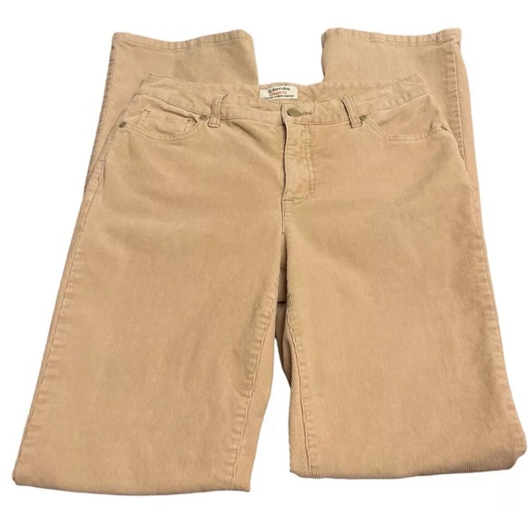 St. John's Bay Pants - St. Johns Bay Corduroy Pants Womens 8 Tall Straight Fit Slender Boot Cut